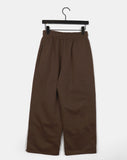 Chobi Rivet Pleated Pin Tuck Brushed Pants
