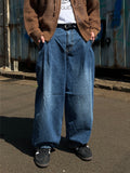 Side Two-Tuck Wide Denim