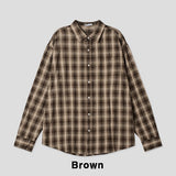 Dino loose fit check shirt
