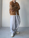 Wool Check Collar Cardigan