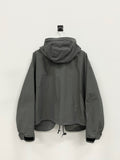 Stiek Nylon Over Pocket Cropped Military Jacket