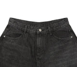 WASHING BERMUDA DENIM