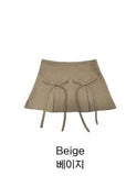 Double Ribbon Mini Skirt