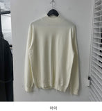 Tight Semi-Overfit Half Neck Turtleneck Tee