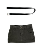 [Belt SET] Adam Cotton Mini Skirt Pants