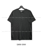 Becue Chrome Henry Neck Short Sleeve T-Shirt