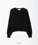 Linen round knit cardigan
