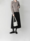 Luca Wool Pintuck Skirt
