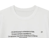 Miseki typography short sleeves