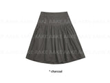 POP BUTTON MIDI SKIRT