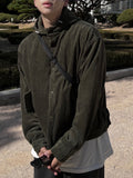 Borden Corduroy Hooded Short Coat