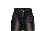 [Pelvic Pad] Pet Washing High Waist Denim Bootcut Pants