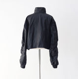 Oban Shirring Pocket String Overfit Windbreaker