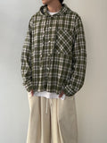 Mont hooded checkered shirt