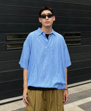 Seersucker Stripe Half Shirt