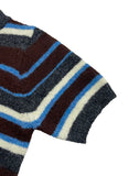 (WOOL) STRIPE HALF KNIT