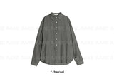 LINEN OVER SLUB SHIRT
