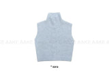 (WOOL) HIGH-NECK KNIT VEST