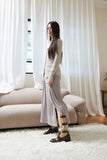 belt detail long boots