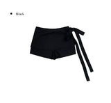 Micon Ribbon Strap Mini Skirt Pants