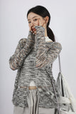 V-Slit Loose Knit