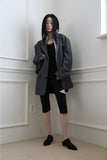 Wrinkle cropped shirt