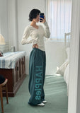 LACE TRIM V-NECK LONGSLEEVE