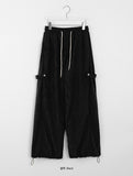 [unisex] Wills Side Snap Ribbed String Pants