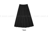 FLUID PLEATS LONG SKIRT