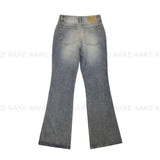 SIDE STUD FLARE DENIM