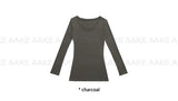 U-NECK SLIM LONGSLEEVE