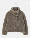 Elu Fluffy Button Jacket