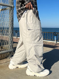 Diagonal Cargo Hip-hop Pants