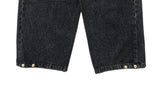 [A/M] Cont Washing Side Pintuck Snap Wide Pants