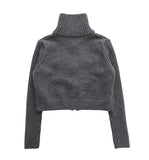 (WOOL) HIGH-NECK POCKET ZIP-UP