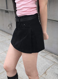 Pending Belt Mini Low Skirt Pants