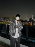 Checker Fleece Quilted Jumper