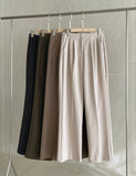 Eslin Two Pin Tuck Wide Slacks
