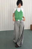 BUTTON HALTER KNIT TOP