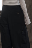 [mnem] Tucked Nylon Cargo Pants