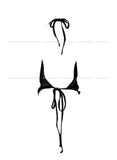Here ribbed strap bustier