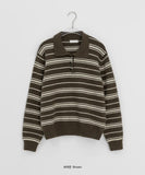Hengo Stripe Collar Knit
