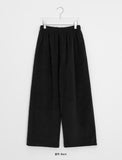 [BAONHAUS] Codend Fleece Brushed Banding Balloon Wide Pants