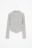 (W) Mu Collar Knitted Top