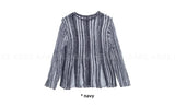 (WOOL) AURA SHEER STRIPE KNIT