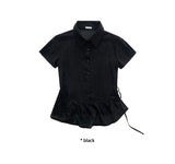 SUMMER FRILL LAYERED SHIRT