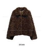Titi Shearling Crop Fur Jacket