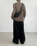 Tweed Wool 3 Button Overfit Jacket
