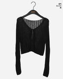 Dope See-Through Rib Crop Strap Bolero CD