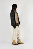 Zipper three-dimensional cargo pants